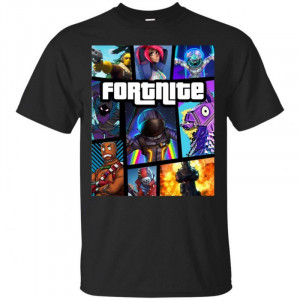 T-shirt Fortnite GTA cotton