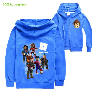 Roblox Niebieska kurtka zapinana na zamek błyskawiczny