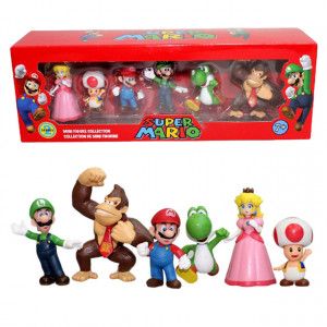 Figurki Super Mario Bros. 6 sztuk w pudełku