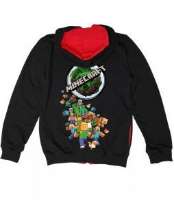 Sweatshirt jacket Minecraft Red24