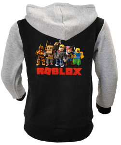 Tepláková bunda na zip Roblox Black Gray