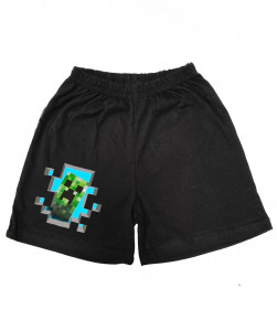 Kraťasy Minecraft I černé s pruhem