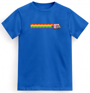 Tričko Nyan Cat Blue