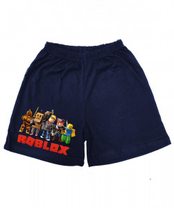 Spodenki Roblox II niebieskie z paskiem