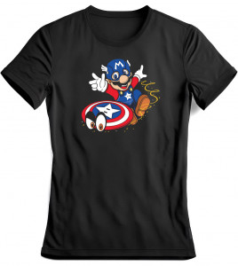 Super Mario Shield T-shirt