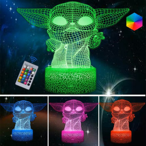 Lampa LED 3D Yoda