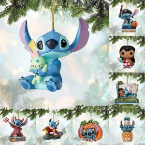 Stitch Christmas ornament with Scrump doll