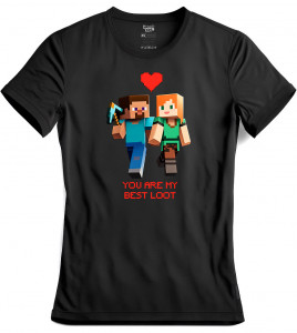 Tričko Minecraft Valentine Loot